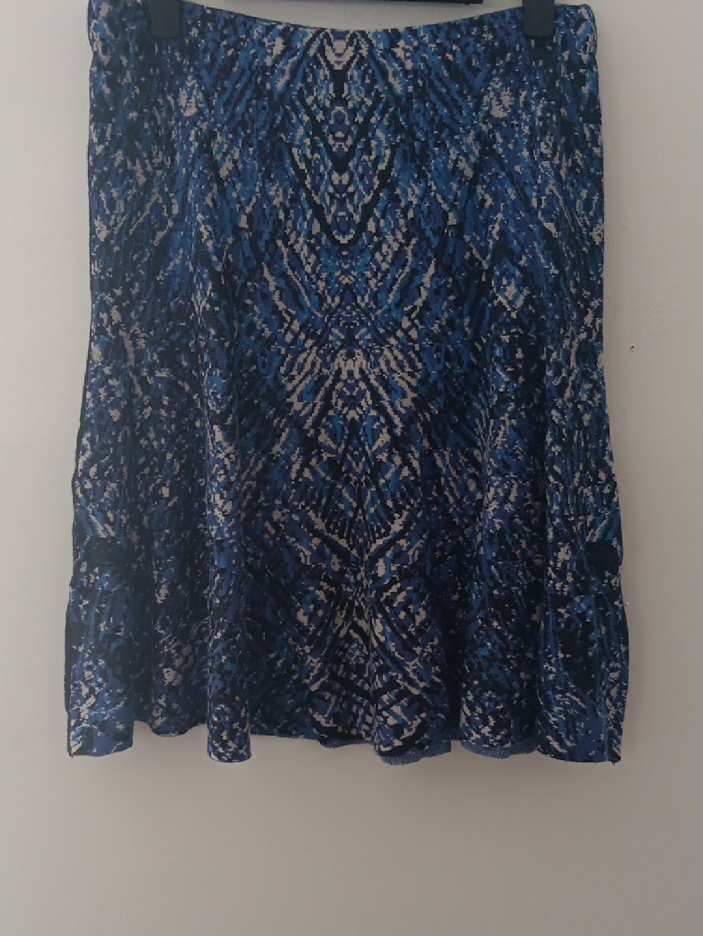 Nic + Zoe Abstract Knit Fit and Flare Skirt #3657